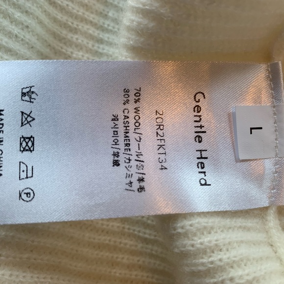 GENTLE HERD SWEATER NWT CASHMERE and WOOL BLEND OVERSIZED SIZE LARGE - Picture 7 of 8